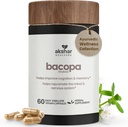 AKSHAR Ayurveda - Bacopa 500mg Brahmi Supplement, Rejuvenate System, Bacopa Pills to Support Cognitive Function for Adults, Vegan Cruelty Free Bacopa Monnieri (60 Count)