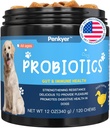 Probiotics for Dogs, Dog Probiotic Chews for Gut Immunity Health Yeast Itchy Skin Ears Puppy Probioticos Digestive Enzymes with Prebiotics Chewable Reduce Diarrhea Gas Allergies