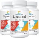Liposomal Glutathione Softgels, Enhanced Absorption - Liposomal Delivery, Active Form L-Glutathione, Cellular, Immune Function & Liver Detox, Rich in Antioxidant Formula, Gluten Free, 180 Softgels