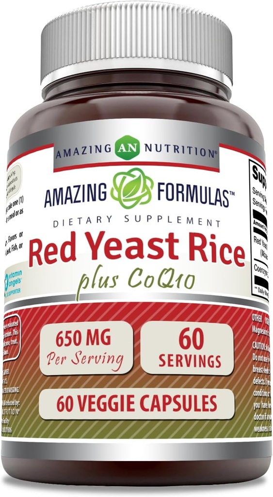 Nuostabi formulė Red Yeast Rice 600 Mg Plus Coq10 50 Mg