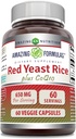 Nuostabi formulė Red Yeast Rice 600 Mg Plus Coq10 50 Mg
