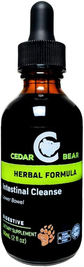 Cedar Bear Žarna Cleanse skystų žolelių papildas, kuris reguliuoja Digestive sistemos aplinką, Leidžia Naudinga flora florish 2 Fl Oz