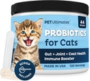 Gyvūnų augintinių Ultimates Probiotikai katėms - 20 - Rūšys Cat Probiotiniai milteliai gydyti Viduriavimas, Vėmimas, Digital Support & Cat Antibiotikai Atstatymas - Cat Health Supply (44 gr)