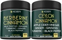 Bundle 7in1 Berberine HCl 97% papildai & 6in1 Premium Ceilonas Cinamono papildai