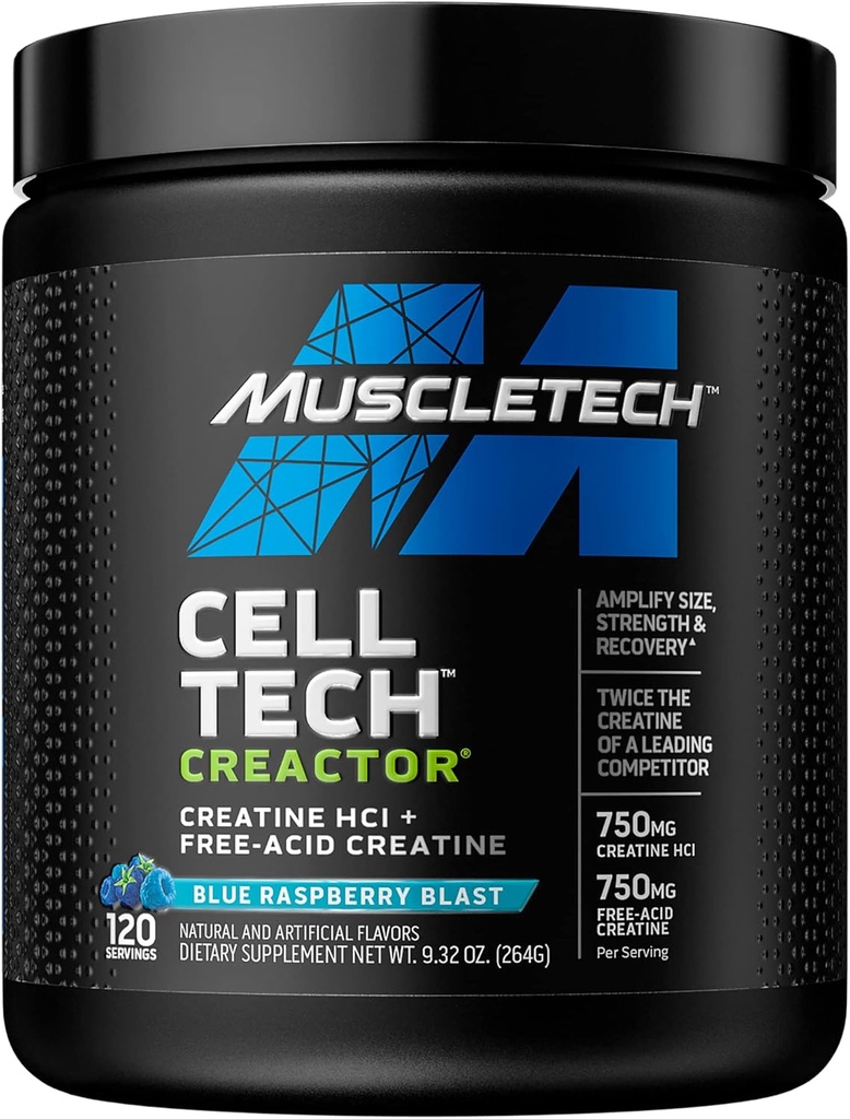 Kreatino miltelių 124; MuscleTech Cell- Tech Creactor ® 124; Kreatino HCl Formulė ® 124; Raumenų statybininkas vyrams & moterims ® 124; Kreatino HCl + Free- Acid Creatine ® 124; Kreatino papildai Bendrijoje