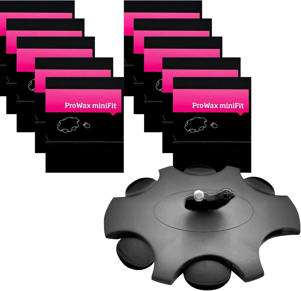 (60 vnt.) Minifit Provaško vaškiniai saugikliai Otikonų klausos aparatų filtrai, Otikonas Minifit klausos aparatų atsarginės dalys Valymo rinkiniai Priedai