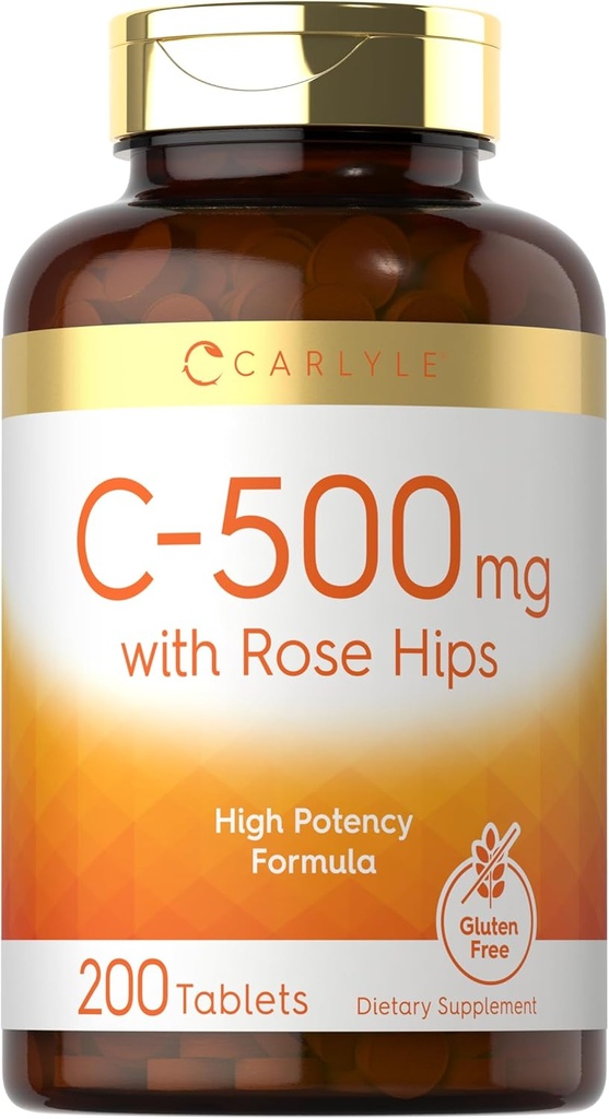 Carlyle Vitaminas C su Rose HIPS 500mg