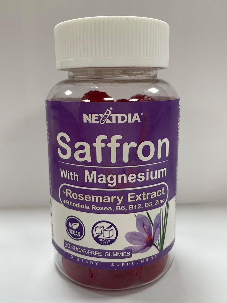 2 Saffron magnio gummies + 2 Vitaminas B kompleksas Gummies