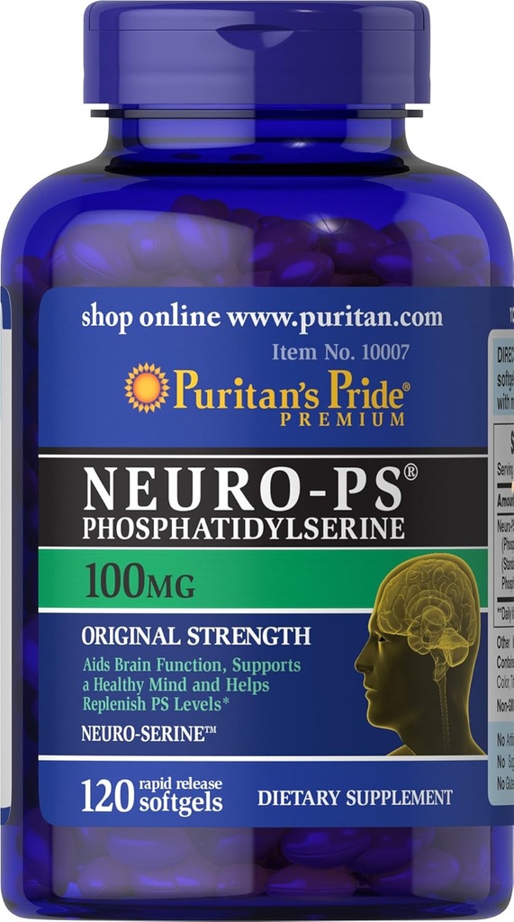 Puritan 's Pride Neuro- PS 100 mg Softgels, 120 Count