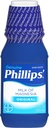 Phillips 'Milk of Magnesia Liquid Laxative, 12 oz, Cramp Free & Švelnus per naktį paramos retkarčiais vidurių užkietėjimas, # 1 Milk of Magnesia Brand