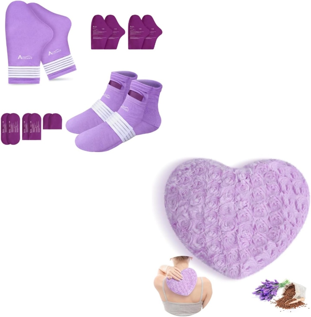 Asuwell Chemo Care paketas dovana moterims ir vyrams & kvapus Levandų Throw Pillow ir Flaxseed Fluffy