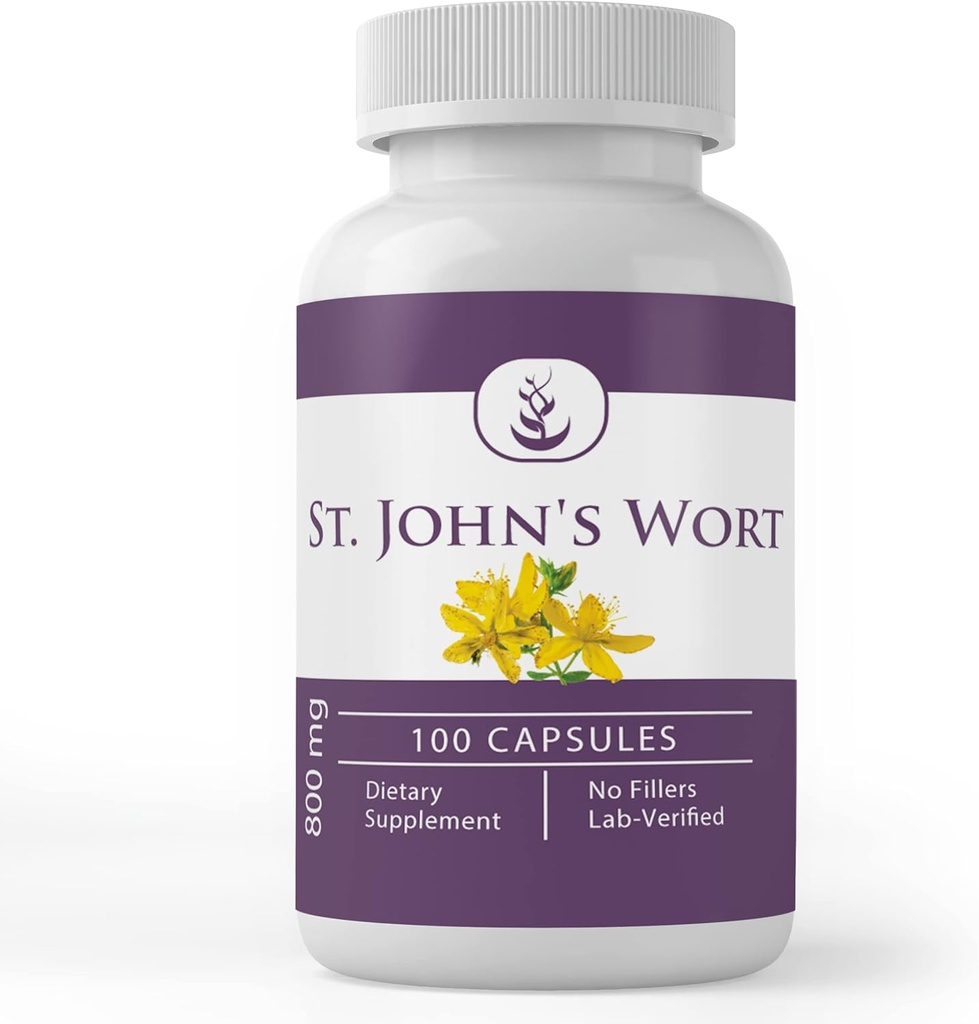 PURE ORIGINAL INGREDIENTS St. John 's Wort, (100 kapsulių)