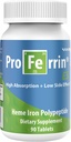 Proferin ES- 10, 5 mg didelio tankio absorbing Heme Iron Polypeptide. Pagaminta JAV. 90 tablečių. Ramiau. Kavos, kalcio ar PPI įtakos neturi.