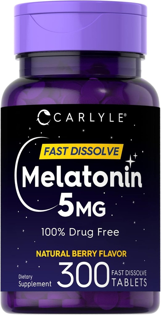 Carlyle Melatonin 5 mg greitai ištirpinti 300 tablečių