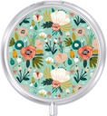 Pieninė dėklas, cute Travel pill Box for Purse, Drėgmės įrodymas Smulki medicina Turėtojas, Nešiojamas kišenėlė medicinos organizatorius Dispenser Hold Vitaminai, Menkės kepenų aliejus, papildai, žalia gėlės