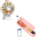 Daviky Pill Dispenser Kasdien, Big Pill Organizuoti, Automatinis Pil Dispenser, Smart Pill Organizatorius su Alarm