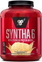 BSN SYNTHA- 6 Išrūgų baltymų milteliai, Micellar Casein, Pieno baltymų izoliatų milteliai, Vanilla Ice Cream, 5 Piunds, 48 Paslaugos (pakuotėje 1) - Pakuotės gegužės Vary