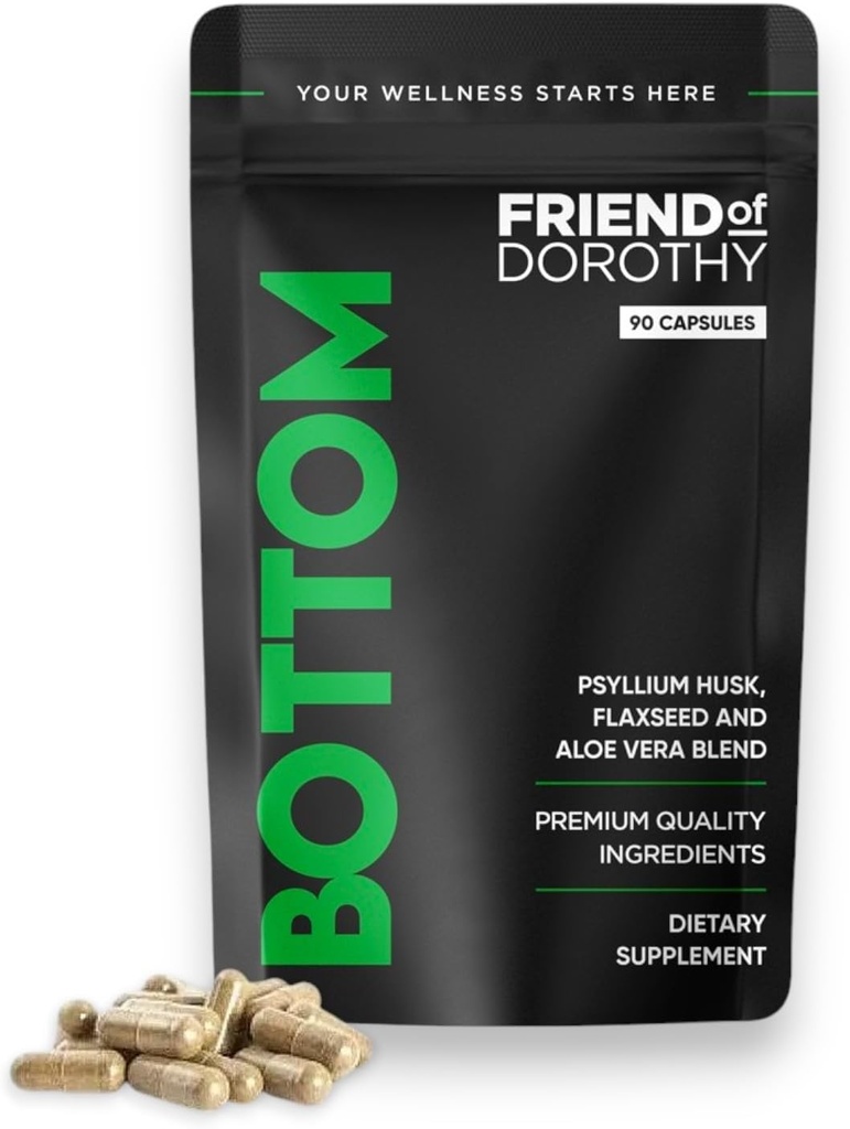 Dugno pluošto priedas be galo Prep Time - Padeda skatinti Digestive Reguliarumas - Psylis Husk pagrįstas - vyrams, kurie apačioje, 90 Capsules