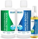 Beam Minerals Micro-Boost Humic Mineral Blend & Electrolyze Liquid and Insta- Lytes Natural Liquid Electrolytes 2oz