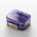 Bexeen Medicine Pill Organizatorius Kelionių Mielas pilka konteineris Mažos pilka Dėžutė Išvalyti Mini pilka atvejis Nešiojamas Vitamino laikiklis Organizatorius Kompaktiškas Kelionės dydis Vaistinis Dienos Kišeninis Vaistinė priedas