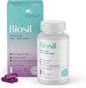 Biosil Advanced Plaukų + Nagų priežiūros - Augimas Vitaminai moterims - Stiprinti & Thikken strands - 60 Capsules - Patentuota ch- OSA - 30 dienų tiekimo