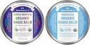 Dr. Bronner - Ekologiškas magija Balm (2 oz Variety Pack) Arnica- Menthol & Baby Uncoved - Pagaminta su organinių bičių ir kanapių aliejus, drėkina ir Sootes Rankos, Veido & Kūno Ir 124; 2 Skaičiavimas