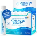 Swedish Nutra - Collagen Beauty | 10,000 mg Hydrolyzed Marine Collagen Liquid Supplement - 30 x 25 ml Daily Shots | Hyaluronic Acid and Vitamin C to Support Healthy Hair, Skin, Nails | Sugar-Free