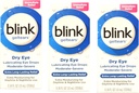 Blink GelTears Tepimo Akių lašai sausai akims, Extra Long- Listing Relief, Drėkinanti Formulė, Vidutinio sunkumo ir sunkus Sausumas, 0,34 fl oz (Paketas 3)