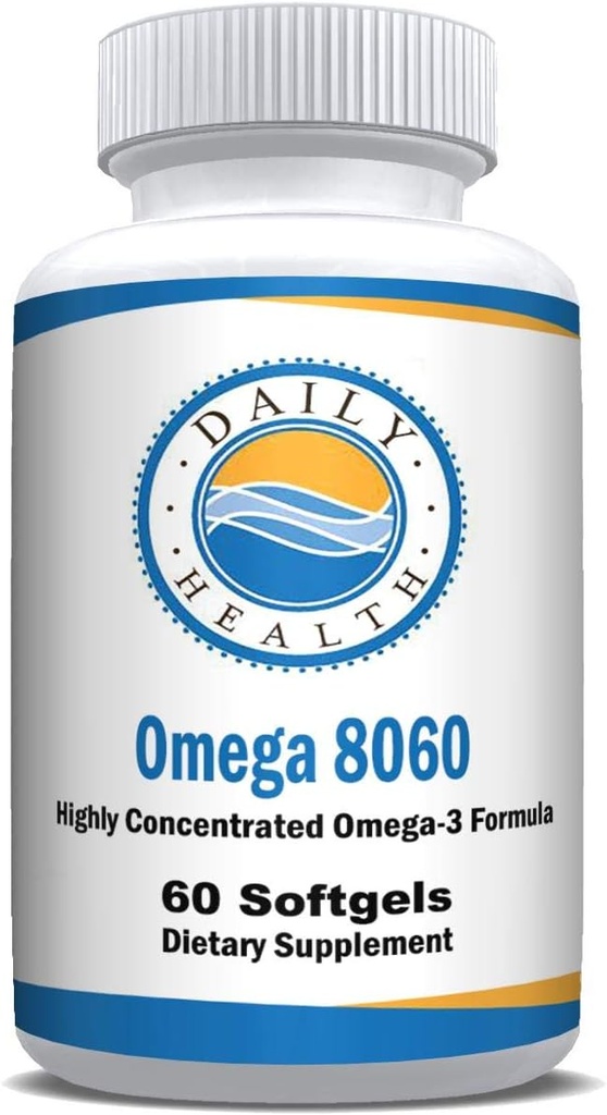 Omega 8060 2400mg Omega 3 žuvų taukų jungtinė sveikatos papildas 60 softgel - 1 mėnuo tiekimas