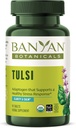 Banyan Botanicals Tulsi (Šventasis bazilikas) - Uplifting Adaptogen - Organic Lung and Respiratory Health Addition * - 90 Tablets - Non-GMO Supported Vegan