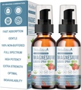 Magnesium Glycinate Liquid with Citrate, Taurate, Malate-Magnesium Complex Drops Spray w/Potassium L-Theanine-High Absorption -Vegan, Sugar Free, 2 Fl.oz
