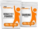BulkAdditions BCAA 2: 1: 1 500g + Taurine 500g Bundle