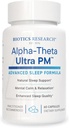 Biotics Research Alpha Theta Ultra PM L Theanine, Passionflower, Lemon Balm, Support GABA, Serotoninas, Reguliuoja Circadian Rhythms, 60 kapsulių