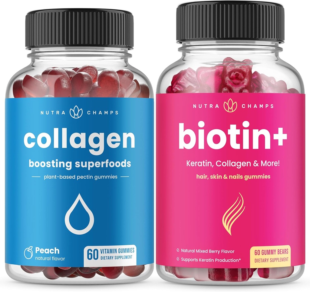 NutraChamps Complete Hair, Skin & Nails Bundle.