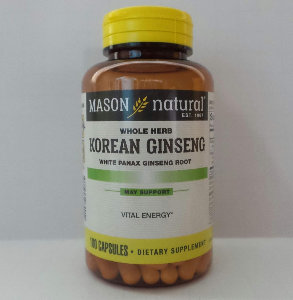 Mason Natural, Korean Ginseng 518MG