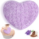 Patuwell Mikrobangų Šildymo Pad, Šilumos Compress Moist Šildymo paketas, kvapus Levandų Throw Pillow ir Flaxseed Fluffy Mikrobangų šilumos Pad už jungtis, Kaklas, Atgal, Raumenys, Purple