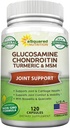 aSquared Nutrition Glucosamine Chondroitin Turmeric MSM Boswellia - 120 Capsules - Joint Support Supplement - Joint Support Relief Pills for Health - Natural Supplement for Back, Knee & Hands