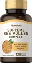 Piping Rock Bee Pollen su Royal Želė ir Propolis Bendrijoje 124; 120 Caplets ® 124; Complex Addition for Women and Men ® 124; Non- GMO, Gluten Free