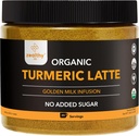 Organic Turmeric Latte milteliai - USDA Sertifikuotas, Nėra pridėta cukraus Turmeric papildas Ceilonas Cinnamon, Zealthy gyvenimas, 45 Paslaugos