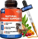Natural Cats & Dogs Yeast Infection Anti Itch Treatment - Itchy Ears, Skin & Allergy Symptoms Relief - Reduces Inflammation & Relieves Irritation - Herbal Medicine Supplement Drops