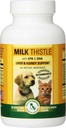Milk Thistle Liver & Kidney Supplement for Dogs and Cats with DHA, EPA, Silymarin, and Vitamin B (B1 B2 B6 B12) to Prevent Liver and Kidney Disease - 60 Chewable Treats - Bacon Cheese Flavor