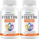 1500mg Fisetin papildai - Galinga absorbcija su liposominiu pristatymu, 98% Pure, polifenolio antioksidantas sveikam senėjimui, ne GMO - 2 buteliai, 120 minkštųjų miltelių suaugusiems