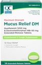 Kokybės pasirinkimas Maksimalus stiprumas Mucus Relief DM, Cough slopintuvas ir Expectorant, 12 Valandų palengvinimas, Guaifenesin 1200 mg ir Dextromethorphan HBr 60 mg išplėstinės išleidimo tabletės, 14 Count
