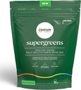 Centrum Supergreens - Supermaisto milteliai ir multivitaminas suaugusiems - Žalieji milteliai su Spirulina, grybų, prebiotikai ir fermentas mišinys - 30 dienų tiekimo