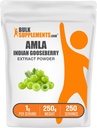 BulkSupples.com Amla ekstraktas milteliai - Indijos gooseberry ekstraktas, Amla milteliai - Gluten Free, 1g per Serving, 250g (8,8 oz) (pakuotė 1)