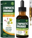 Cleavers Limfy Drenage Drops Enhance Lymph System Detox Cleanse, Echinacea, Milk Thistle, Cats Claw, Turmeric, Dandelion, Burdock Immune paramos papildas. 2oz