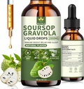 Soursop Bitters Liquid multivitami Drops,Pure Organic Soursop Leaves Extract,Immune Boost,Cell Support & Regeneration, Sugar/Gluten Free, Natural Flavor, 2 Fl Oz