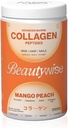 Beautywise Advanced Marine Collagen Proteins Milteliai su Hyaluronic acid, Glutatione & Biotin ® 124; No Smell & Easy to Mix with No Added Sugar 250G (Mango- Peach Pack of 1)