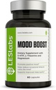 LES Labs Mood Boost – Stress Relief, Mood Support, Deep Relaxation & Better Sleep – 5-HTP, Ashwagandha, Rhodiola Rosea, Magnesium, L-Theanine & GABA – Non-GMO Supplement – 60 Capsules