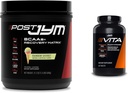 Post JYM Active Matrix post- Workout with BCAAs, Glutaminas & More Rainbow Sherbert Flavor + Vita JYM Sporte Multivitaminas su daugiau kaip 25 pagrindinės sudedamosios dalys 60 tablečių